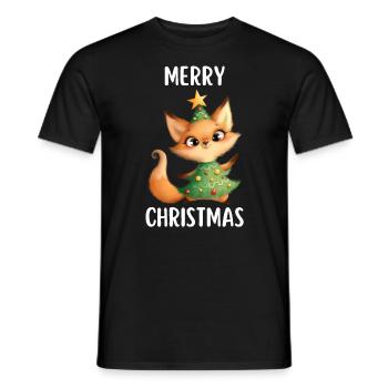 Joyeux Noël Drôle de Chemise de Noël - T-shirt homme - noir - Devant - AI Model Male 178 light (178cm)