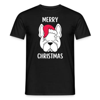 Joyeux Noël Drôle de Chemise de Noël - T-shirt homme - noir - Devant - AI Model Male 178 light (178cm)