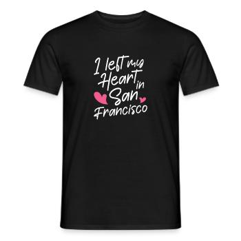 San Francisco - Men's T-Shirt - black - Front - AI Model Male 178 light (178cm)