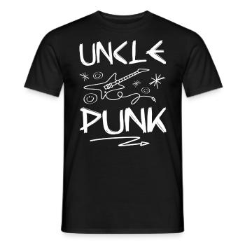 Onkel Punk Rock - Männer T-Shirt - Schwarz - Vorne - AI Model Male 178 light (178cm)