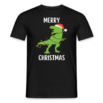 Joyeux Noël Drôle de Chemise de Noël - T-shirt homme - noir - Devant - AI Model Male 178 light (178cm)