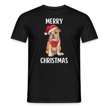 Joyeux Noël Drôle de Chemise de Noël - T-shirt homme - noir - Devant - AI Model Male 178 light (178cm)