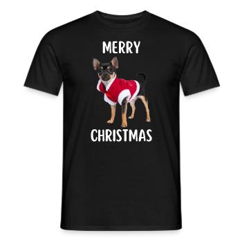 Joyeux Noël Drôle de Chemise de Noël - T-shirt homme - noir - Devant - AI Model Male 178 light (178cm)
