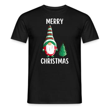 Joyeux Noël Drôle de Chemise de Noël - T-shirt homme - noir - Devant - AI Model Male 178 light (178cm)