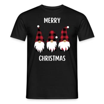 Joyeux Noël Drôle de Chemise de Noël - T-shirt homme - noir - Devant - AI Model Male 178 light (178cm)