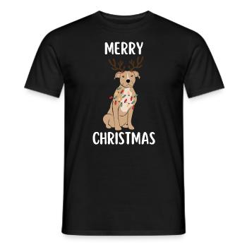 Joyeux Noël Drôle de Chemise de Noël - T-shirt homme - noir - Devant - AI Model Male 178 light (178cm)