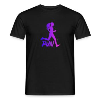 Courir - T-shirt homme - noir - Devant - AI Model Male 178 light (178cm)