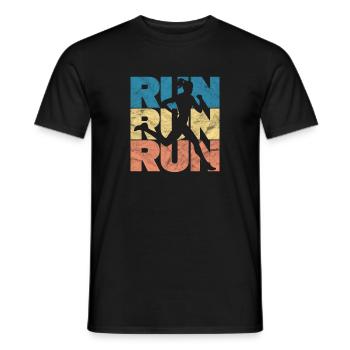 Running Runner Jogging Jogging Runner Gift - Men's T-Shirt - black - Front - AI Model Male 178 light (178cm)