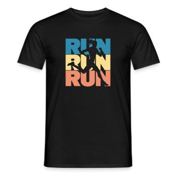 Courir - T-shirt homme - noir - Devant - AI Model Male 178 light (178cm)