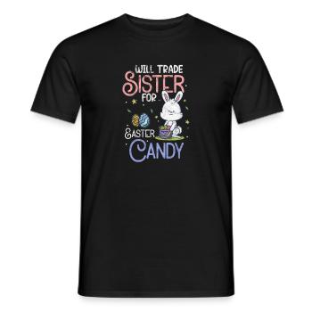 Soeur Frères et sœurs de Pâques Frère Cadeau - T-shirt homme - noir - Devant - AI Model Male 178 light (178cm)