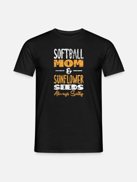Softball Mom - Men's T-Shirt - black