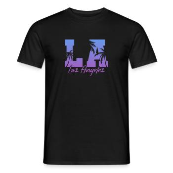 Los Angeles - T-shirt homme - noir - Devant - AI Model Male 178 light (178cm)