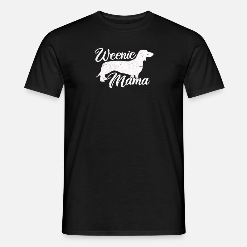 Dackel Mama - Männer T-Shirt - Schwarz