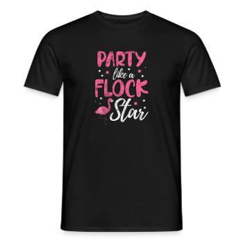 Flamant - T-shirt homme - noir - Devant - AI Model Male 178 light (178cm)