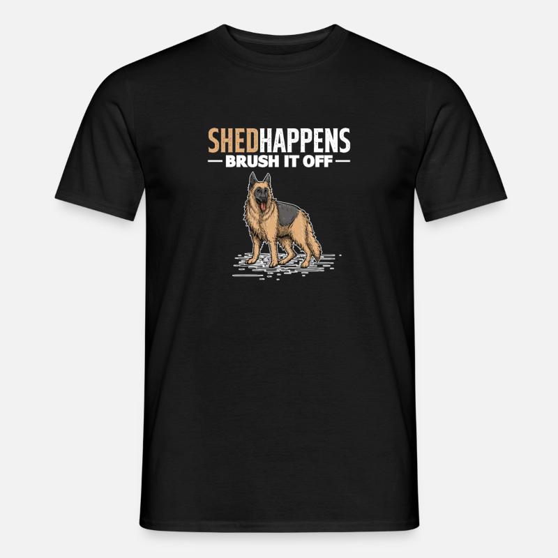 Deutscher Schäferhund - Männer T-Shirt - Schwarz