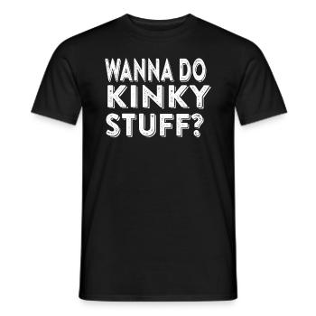 Kinky Stuff Safeword Bdsm Cosplay Bondage Cadeau - T-shirt homme - noir - Devant - AI Model Male 178 light (178cm)