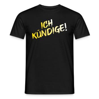 Ich Kündige Den Job Arbeit Arbeitskollegen Büro - Männer T-Shirt - Schwarz - Vorne - AI Model Male 178 light (178cm)