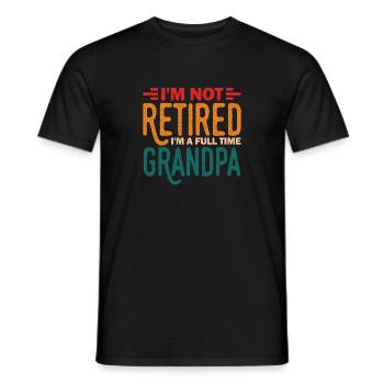 Pension de retraite Pension de pensionné Cadeau de pension de pensionné - T-shirt homme - noir - Devant - AI Model Male 178 light (178cm)