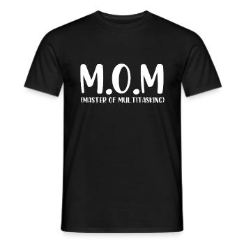 Maman maître du multitâche - T-shirt homme - noir - Devant - AI Model Male 178 light (178cm)