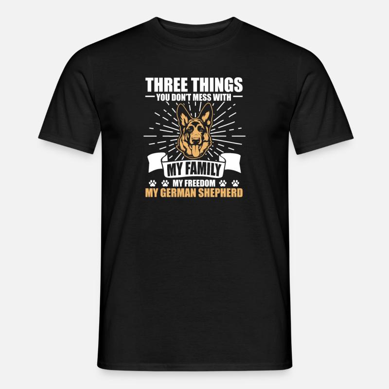 Deutscher Schäferhund - Männer T-Shirt - Schwarz