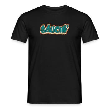 Hip Hop - Men's T-Shirt - black - Front - AI Model Male 178 light (178cm)
