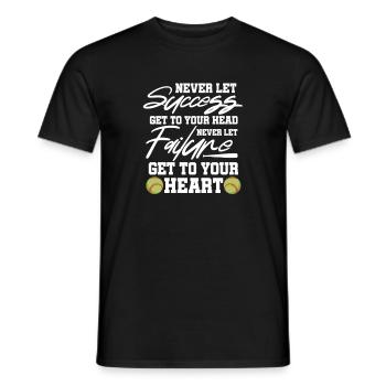 Softball Spieler Baseball Sport Pitcher Geschenk - Männer T-Shirt - Schwarz - Vorne - AI Model Male 178 light (178cm)