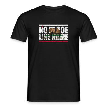 California USA Holidays America Gift - Men's T-Shirt - black - Front - AI Model Male 178 light (178cm)