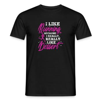 Running Runner Jogging Jogging Runner Cadeau - T-shirt homme - noir - Devant - AI Model Male 178 light (178cm)