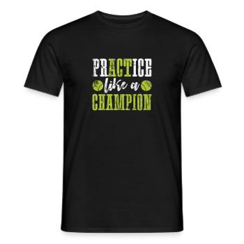 Softball - Männer T-Shirt - Schwarz - Vorne - AI Model Male 178 light (178cm)