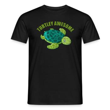 Turtle - Men's T-Shirt - black - Front - AI Model Male 178 light (178cm)