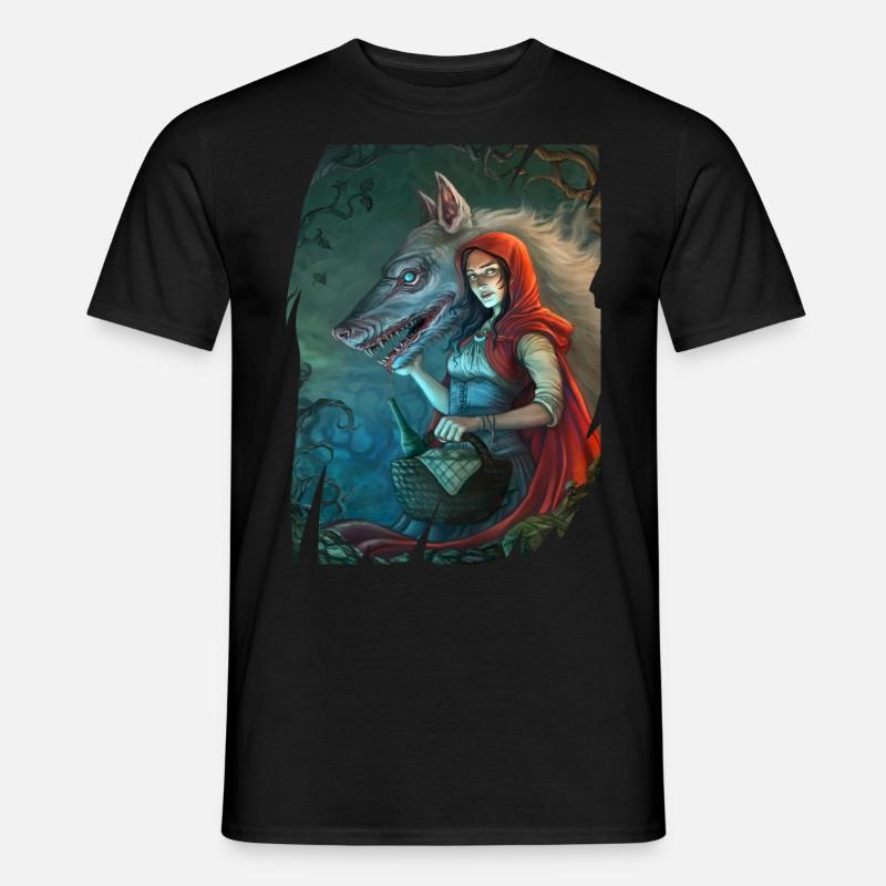 Rotkäppchen - Männer T-Shirt - Schwarz