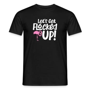 Flamingo Pink Vogel Zoo Sommer Urlaub Geschenk - Männer T-Shirt - Schwarz - Vorne - AI Model Male 178 light (178cm)