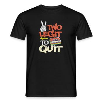 Hip Hop - Men's T-Shirt - black - Front - AI Model Male 178 light (178cm)