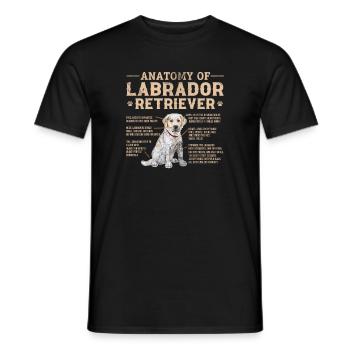 Labrador - Männer T-Shirt - Schwarz - Vorne - AI Model Male 178 light (178cm)