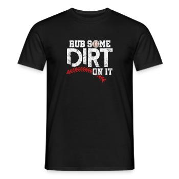 Softball - Männer T-Shirt - Schwarz - Vorne - AI Model Male 178 light (178cm)