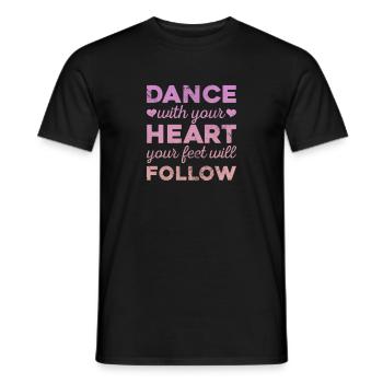 Ballet - Men's T-Shirt - black - Front - AI Model Male 178 light (178cm)