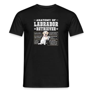 Labrador Dog Dogs Dog Breed Gift - Men's T-Shirt - black - Front - AI Model Male 178 light (178cm)
