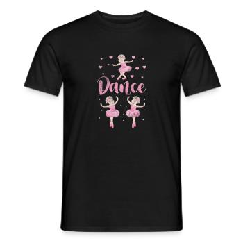 Ballet - Men's T-Shirt - black - Front - AI Model Male 178 light (178cm)