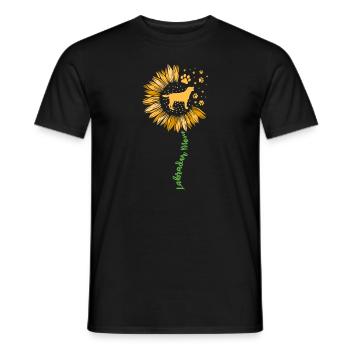 Labrador Mother Dog Dogs Mistress Gift - Men's T-Shirt - black - Front - AI Model Male 178 light (178cm)