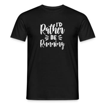 Running Runner Jogging Jogging Runner Cadeau - T-shirt homme - noir - Devant - AI Model Male 178 light (178cm)
