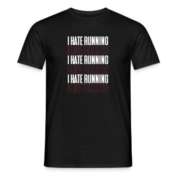 Laufen - Männer T-Shirt - Schwarz - Vorne - AI Model Male 178 light (178cm)