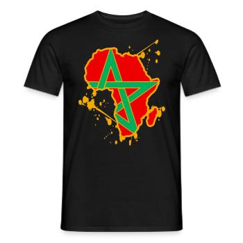 CHAN Marokko Afrika - Männer T-Shirt - Schwarz - Vorne - AI Model Male 178 light (178cm)