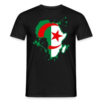 CHAN Algeria Africa - Men's T-Shirt - black - Front - AI Model Male 178 light (178cm)
