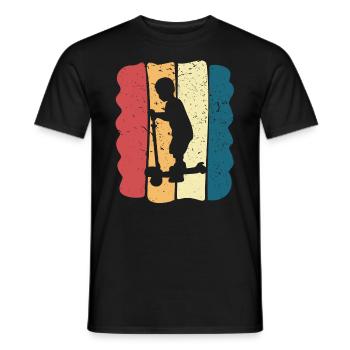 Scooter Stunt Scooter for Kids Retro - Men's T-Shirt - black - Front - AI Model Male 178 light (178cm)