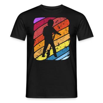 Scooter Stunt Scooter for Kids Retro - Men's T-Shirt - black - Front - AI Model Male 178 light (178cm)
