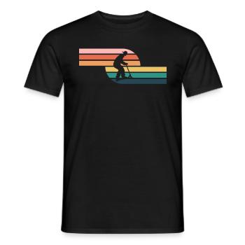 Scooter Stunt Scooter for Kids Retro - Men's T-Shirt - black - Front - AI Model Male 178 light (178cm)