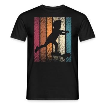 Scooter Stunt Scooter for Kids Retro - Men's T-Shirt - black - Front - AI Model Male 178 light (178cm)
