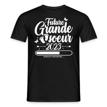 Future Grande Soeur 2023 - T-shirt homme - noir - Devant - AI Model Male 178 light (178cm)