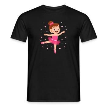 Ballet Ballerine Ballet Danseuse Danse Cadeau - T-shirt homme - noir - Devant - AI Model Male 178 light (178cm)