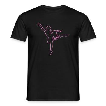 Ballet - Men's T-Shirt - black - Front - AI Model Male 178 light (178cm)